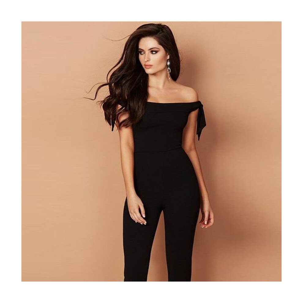 Women Long Sleeve Off The Shoulder Clubwear Sleeveless Playsuit Causal Jumpsuit-image-OPC-P52PHPR-NEW
