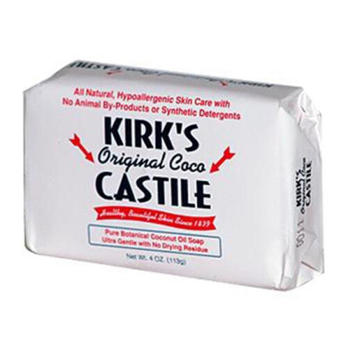 Savon de Castille Naturel Kirk, Original, 113 g, Pack de 3
