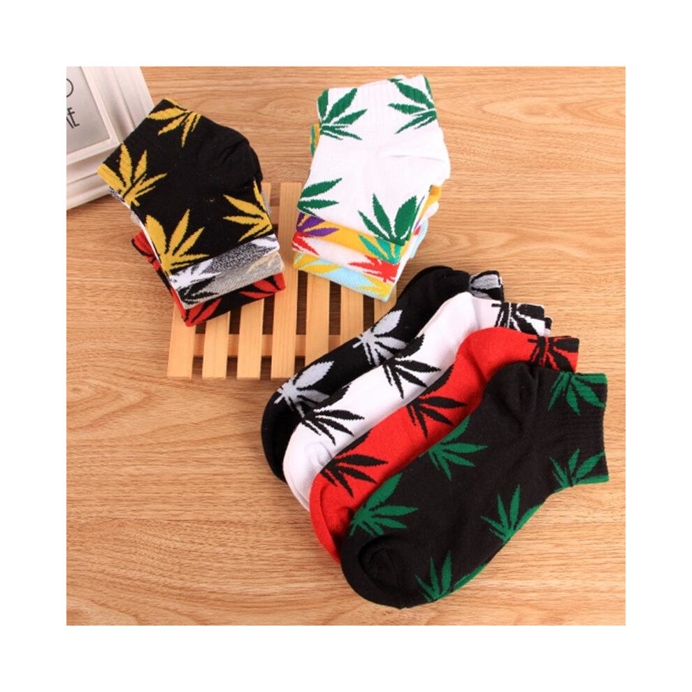 Men Socks Weed Socks Men Spring Summer Autumn Cotton Casual Short Socks Fashion Weed Socks Men