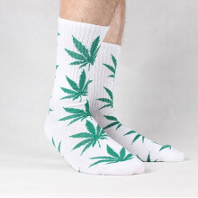 Hochwertige Baumwolle Mode Harajuku Street Style Rock And Roll Sommer Frühling Winter Herbst Casual Long Weed Socken Männer
