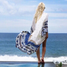 Plaj elbiseleri long sarongs pareo kaftans for the beach outings plus size Swimwear Cover Ups Boho Dress dashiki vestidos longo