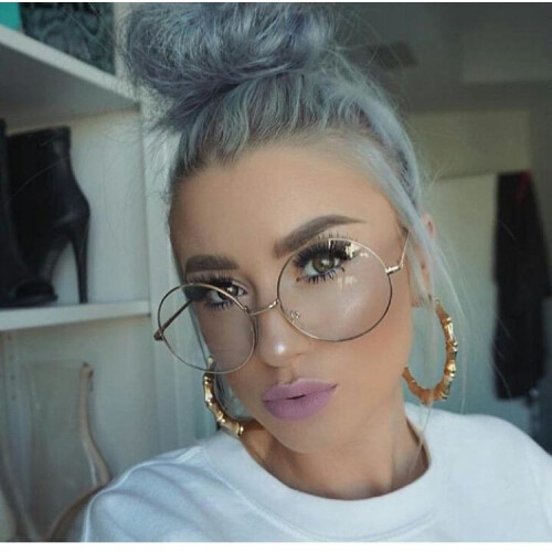 Clear Glasses Myopia Glasses Round Big Frame Transparent Women Men Clear Lens Optical Clear Aviator Glasses Lunette 2017 COOL on OnBuy