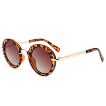 Polarized Vintage Round Sunglasses Kids Fashion Metal Gradient Retro Children Sun Glasses For Boy Girls UV400 Infant Eyewear