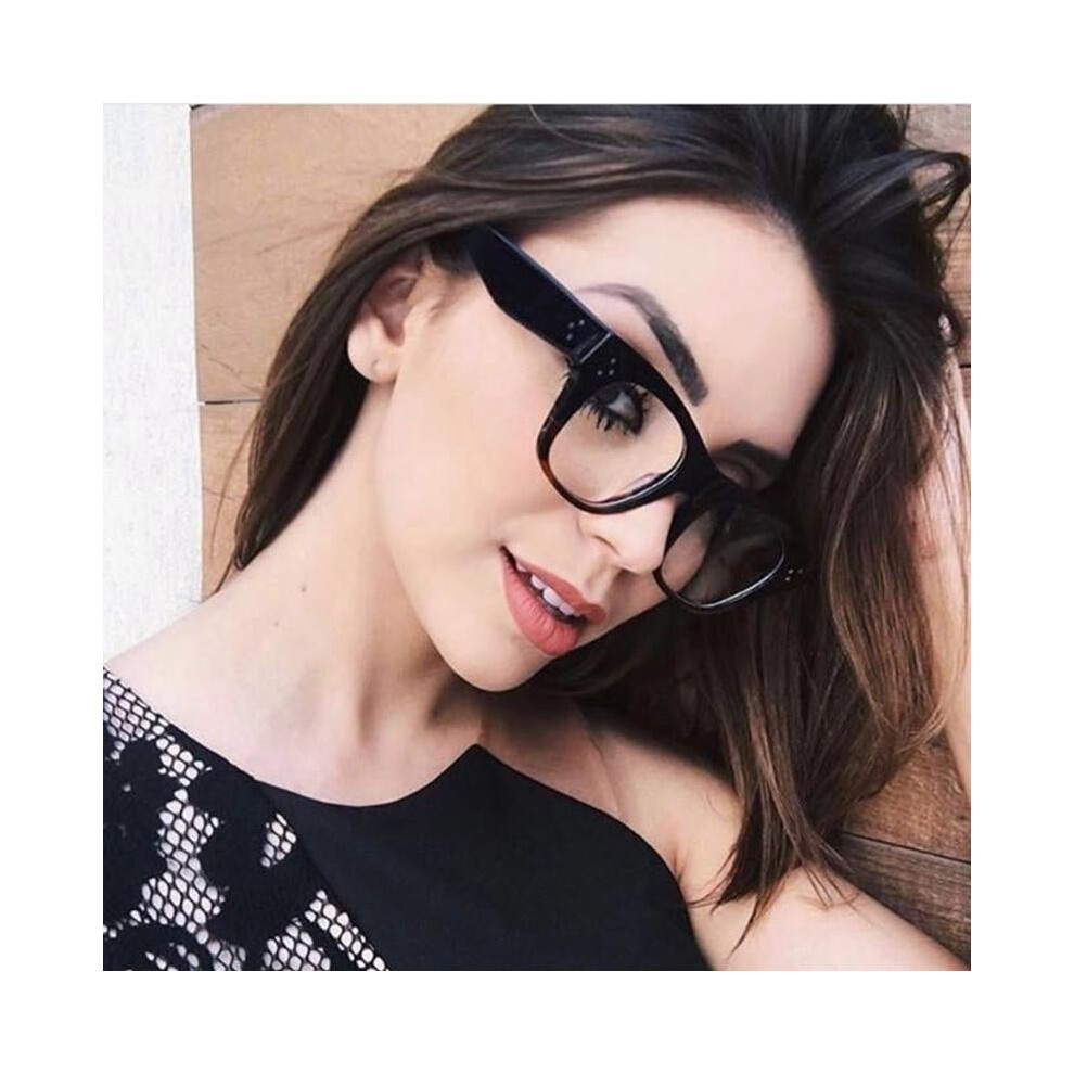 New Transparent Cat Eye Glasses Frame For Women Men Vintage Frame