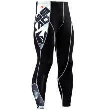 2017 New Fashion Mens Compression Pants 3D Print Quick Dry Skinny Leggings Tights Fitness MMA Pants Stitching Tousers