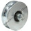 Parnells 100mm Gate pyörän hihnapyörän pyörä Pyöreä ura Kaksoislaakeri 4" 3