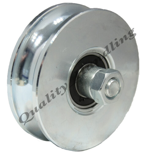 Parnells 100mm Gate pyörän hihnapyörän pyörä Pyöreä ura Kaksoislaakeri 4" 2