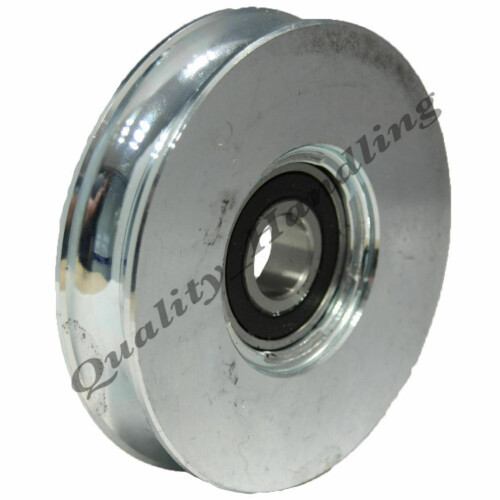 Roue ronde à rainures de 100 mm avec 1 roulement à billes