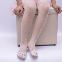 Spring Summer Tights For Girls Cartoon Thin Silk Pantyhose Kids Candy Color Dot Dance Stocking Child Girls Tights With Cats