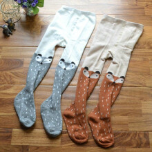 1-7 Years Kids Girls Baby Soft Pantyhose Tights Stockings Cartoon Fox Baby Girl Tights Cotton Cute Children Stocking For Kid