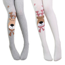 Children Tights for Girls Baby Pants Elk Style Tight Kids Girl Deer Elastic Cotton Stocking Pantyhose Christmas Gift