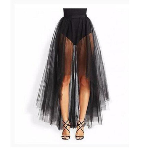 Black high sales low tutu skirt