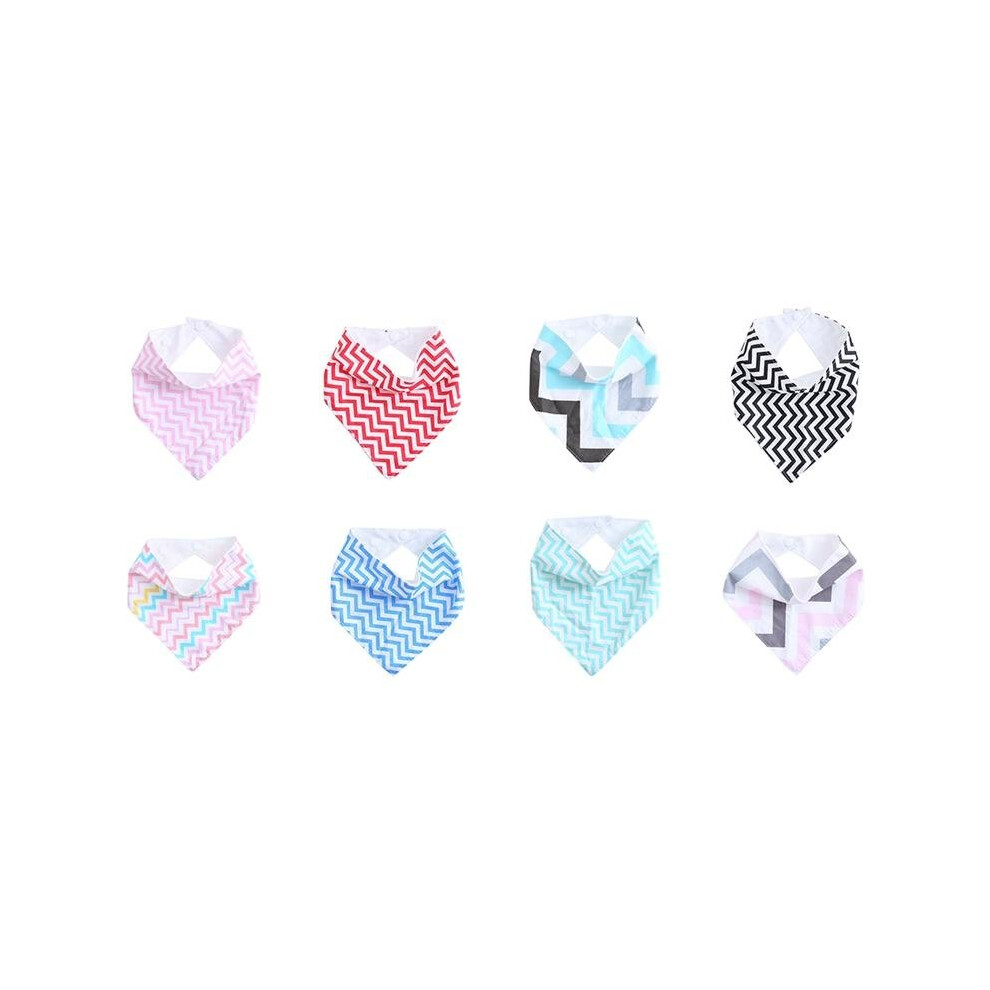 Infant Kids Baby Saliva Towel Triangle Head Scarf Bandana Dribble Feeding Bibs Black