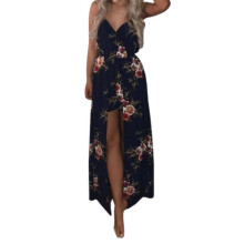 Vintage Floral Print Playsuits 2017 Women Summer Sexy Spaghetti Strap Backless Playsuit Beach Jumpsuits Overalls Femininos GV786