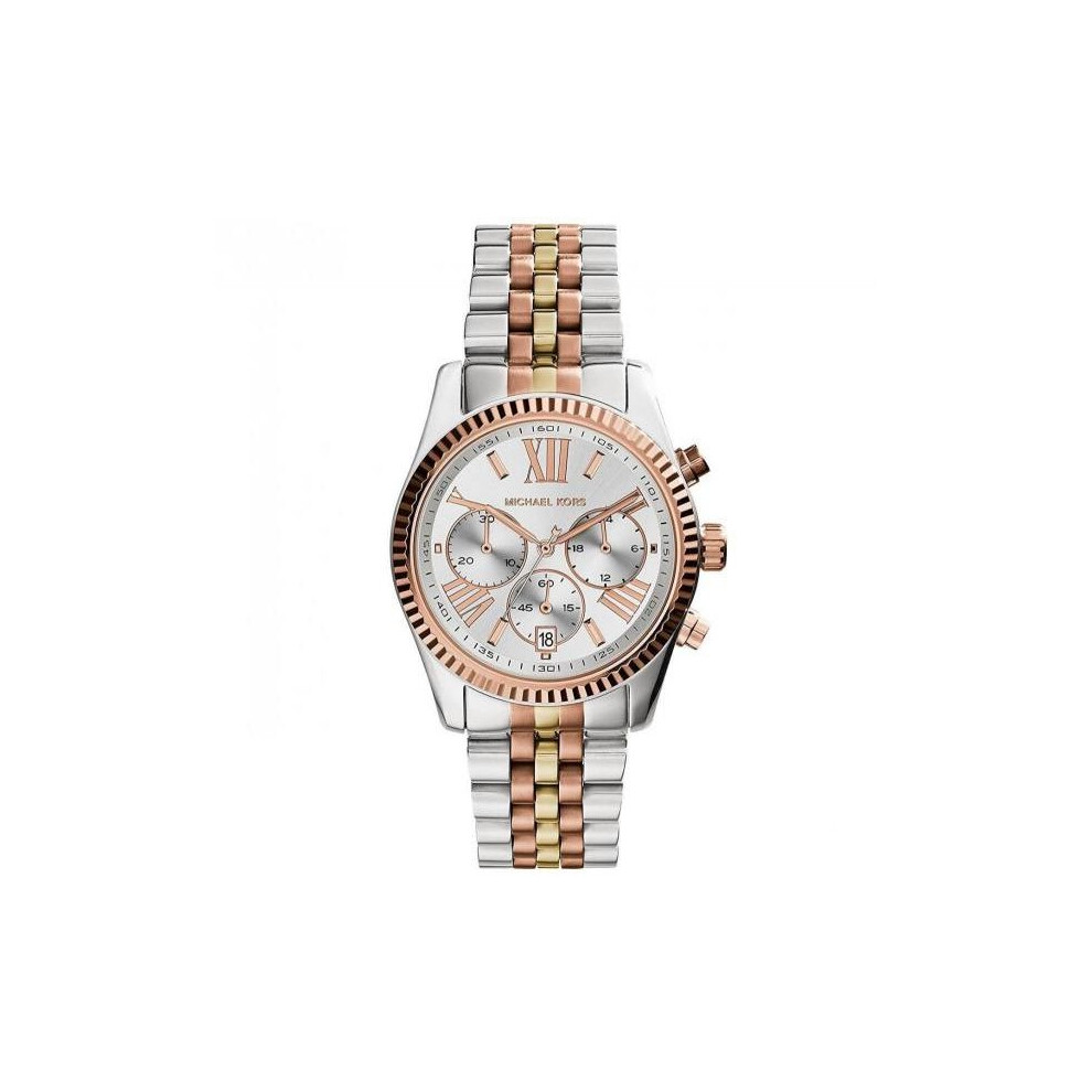Michael Kors Dameshorloge MK5735 | Tweekleurig Dameshorloge Chronograaf-image