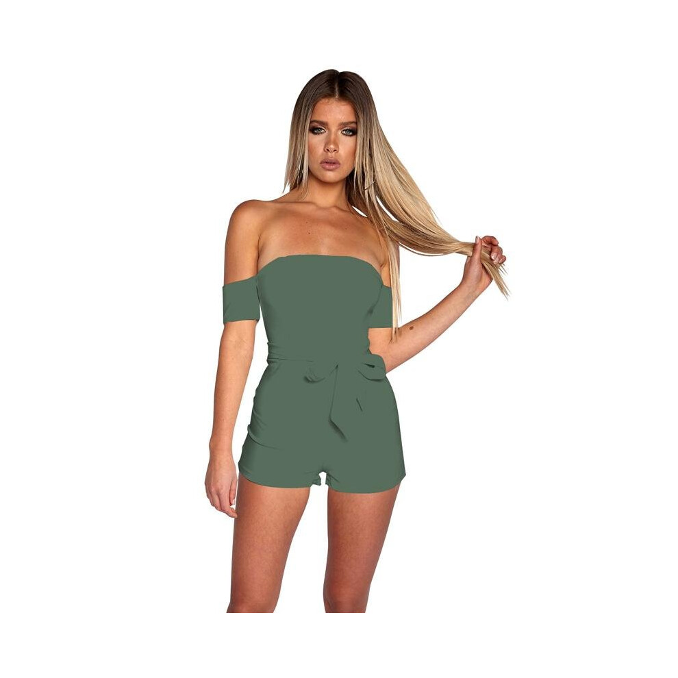 Women Sexy Bodysuit 2017 Summer Skinny club Playsuits bind Dew shoulder Zipper conjoined shorts Solid Female Overalls S-XL L2-image-OPC-P52Q5YW-NEW