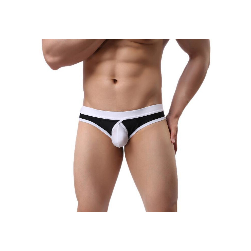 Black Sexy Men Underwear High Quality Cotton Boxers Bulge Pouch Men Shorts Bk L