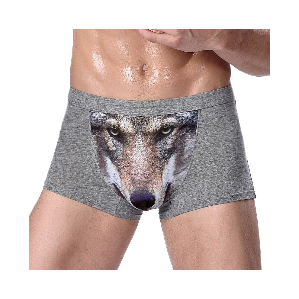 Fashion Modal Cotton Cartoon Printed Underwear Men Boxer Shorts Underpants Sexy Mens Cotton boxers Couple Panties Underwear