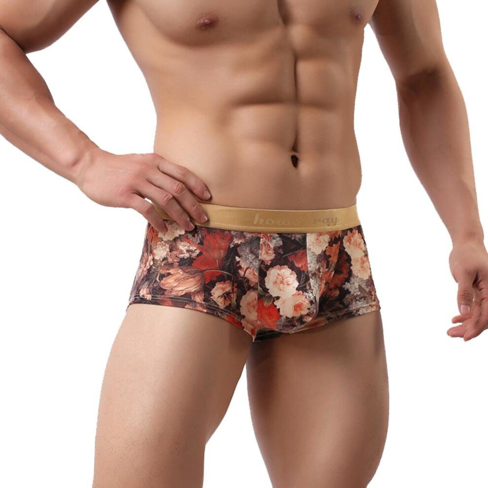 Male Underwear Sexy Men Boxer Underpant Cotton Male Panties Homme Flowers Printed Cueca Hot Sale Men\'s Boxers Underpant Sexy Gay