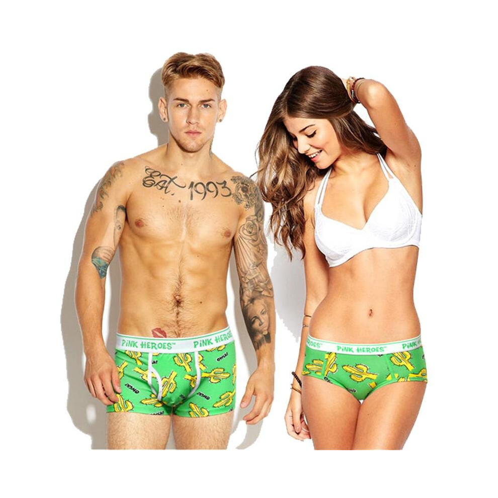 New Couple Underwears Cartoon Printing Underpants Knickers Sexy Women Shorts Underwear Panties men boxers lovers panties