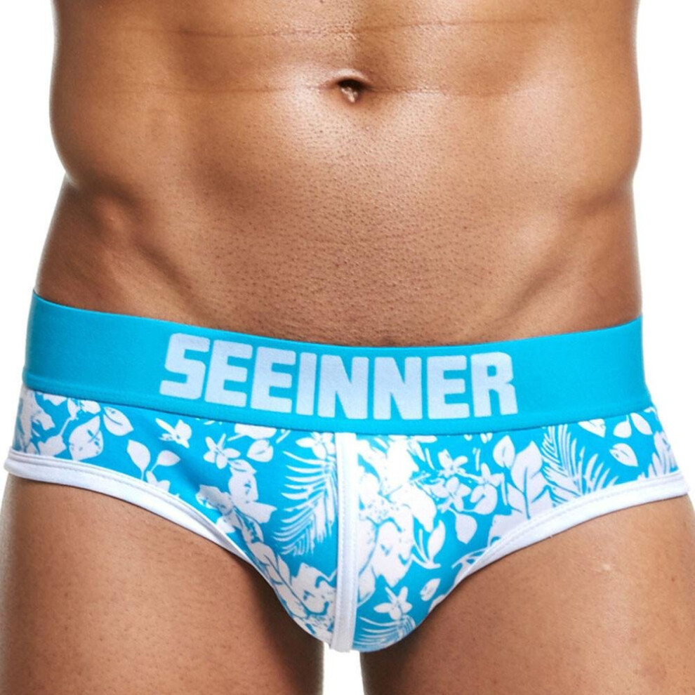 Mens Sexy Underwear Shorts Underpants Prints Soft Cotton Breathab Briefs Panties