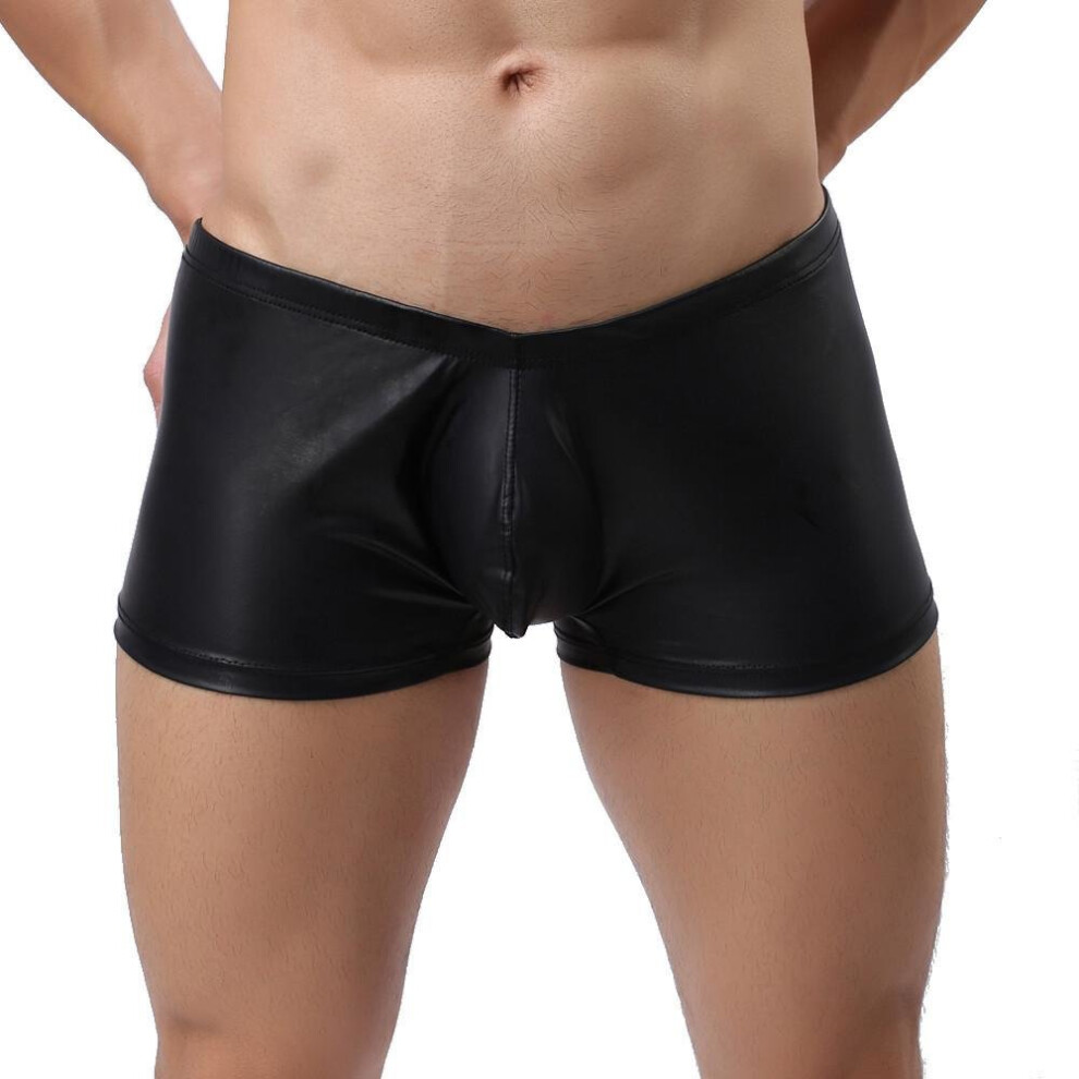Black Sexy Men\'S Boxer Briefs Underwear Trunks Underpants L