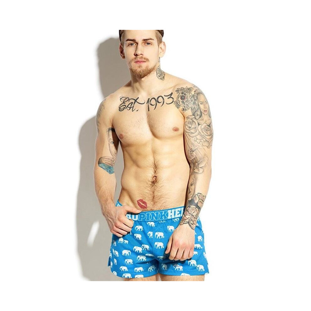 Pink Heroes  Hot Sell Cheap New Mr Fashion Brand Explosion  Men\'s Boxers Shorts Male Sexy Mans Underwears Fat  Cotton Quality 51
