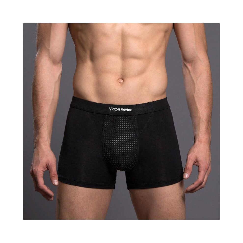 Black 2017 Boxer Men\'S Magnetic Underwear Modal Magnetic Health Men\'S Shorts Tourmaline Prostate Therapy Penis Enlargement Underpants