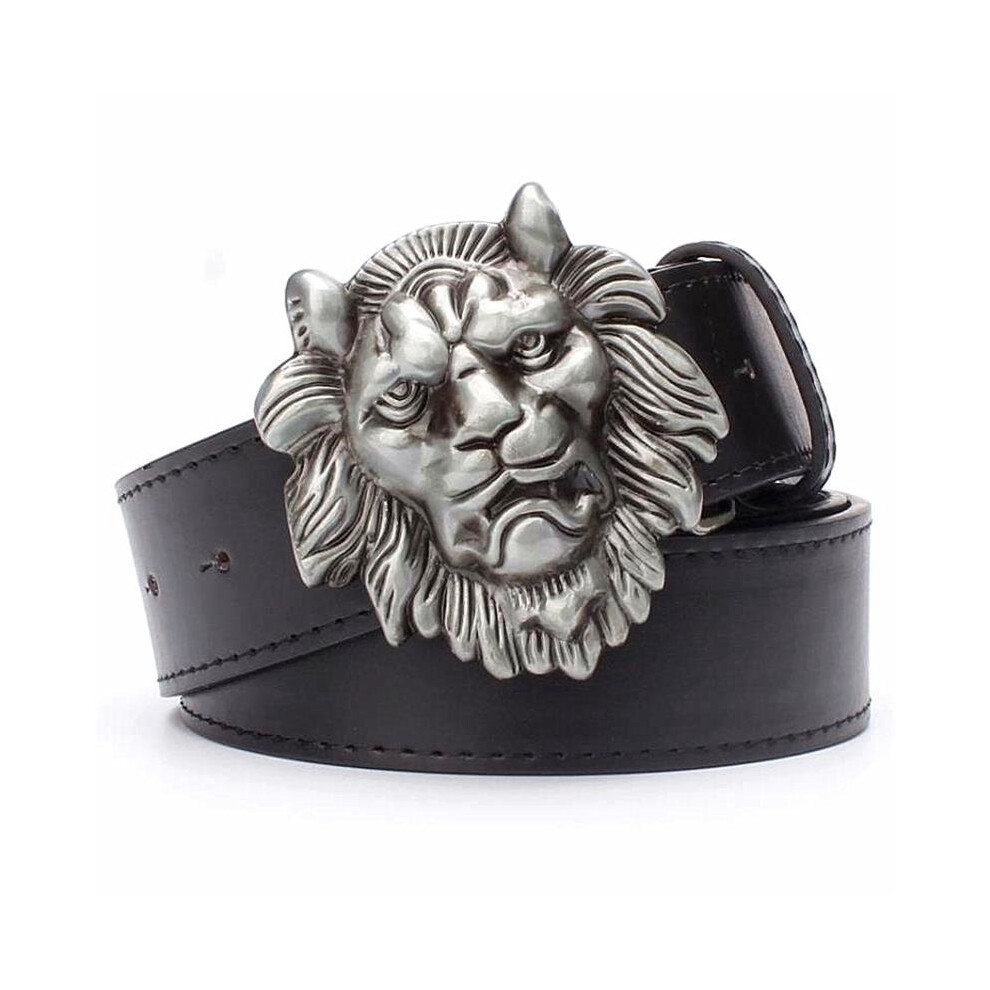 Lion head belt outlet buckle