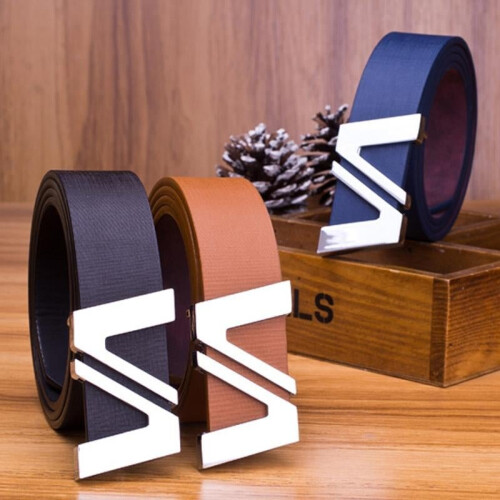 Brand Designer Belts Men High Quality PU Leather Luxury Belt