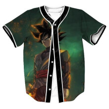 Newest 3D Print Cartoon Dragon Ball Z Goku Baseball Jersey T Shirt Summer Fashion Short Sleeve Button Cardigan Tops Tee Clothing