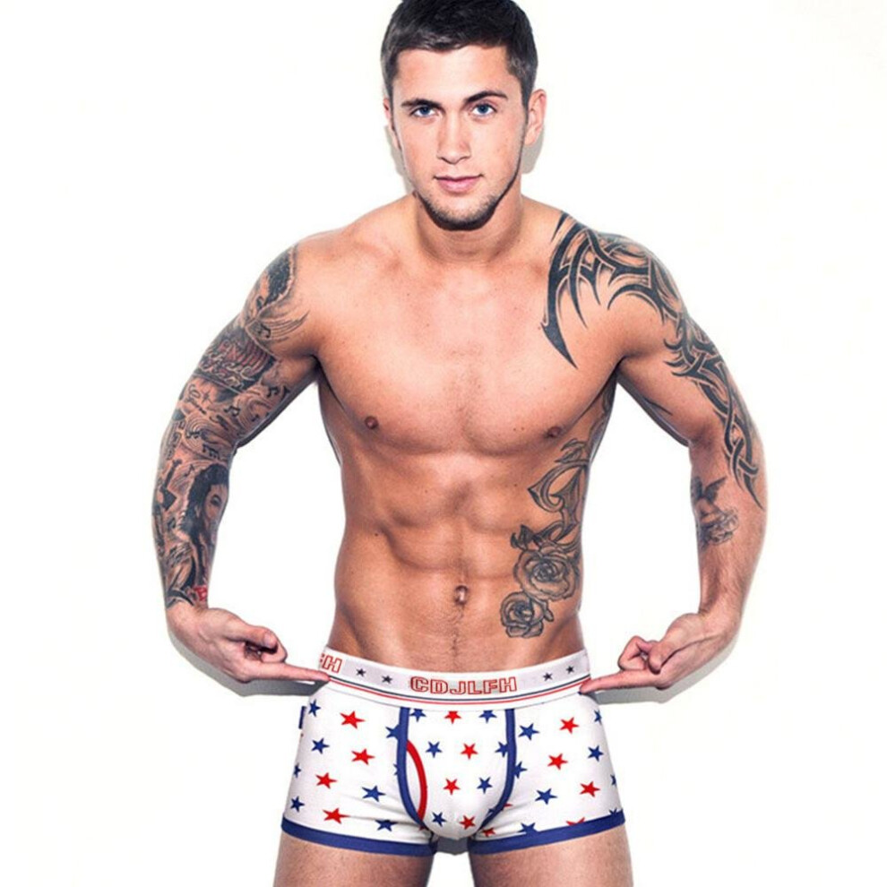 CDJLFH Brands Quality Cotton Mr Europe and America Sexy Men\'s Boxers Shorts Lovers Male Underpant Mans Underwears Large Fat