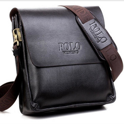 POLO Men Shoulder Bags Famous Brand Casual Business PU Leather