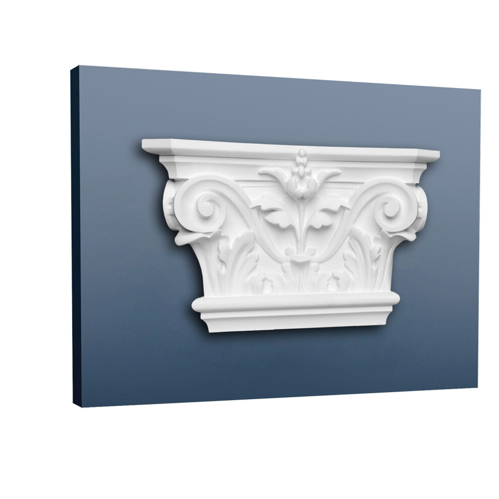 Orac Decor K201 Luxxus Pilaster Capital Decoration Element Stucco White 5414433040796