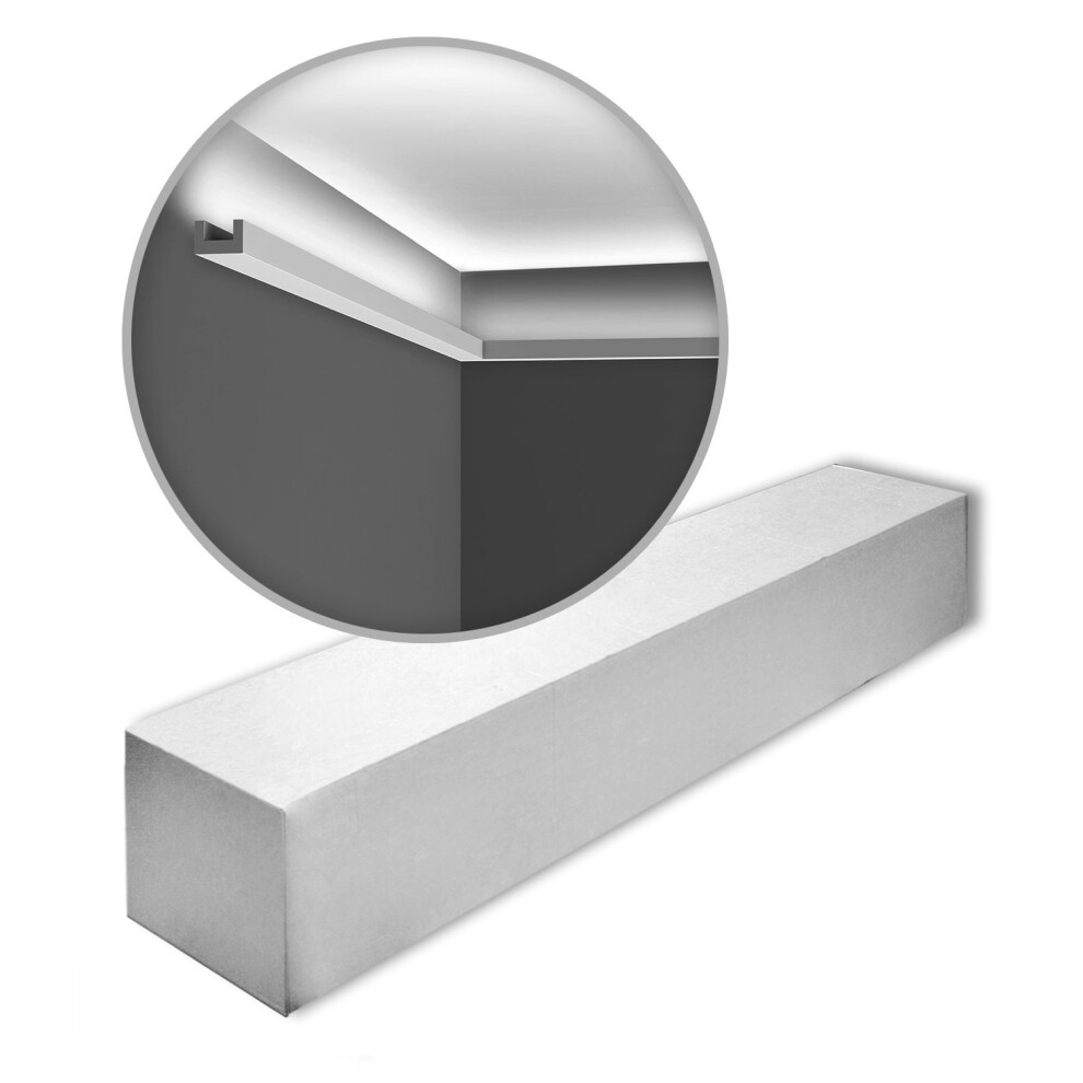 Orac Decor Cx190-Box Axxent U-Profile Cornice Mouldings 1 Box 20 Pieces | 40 M 5414433018320