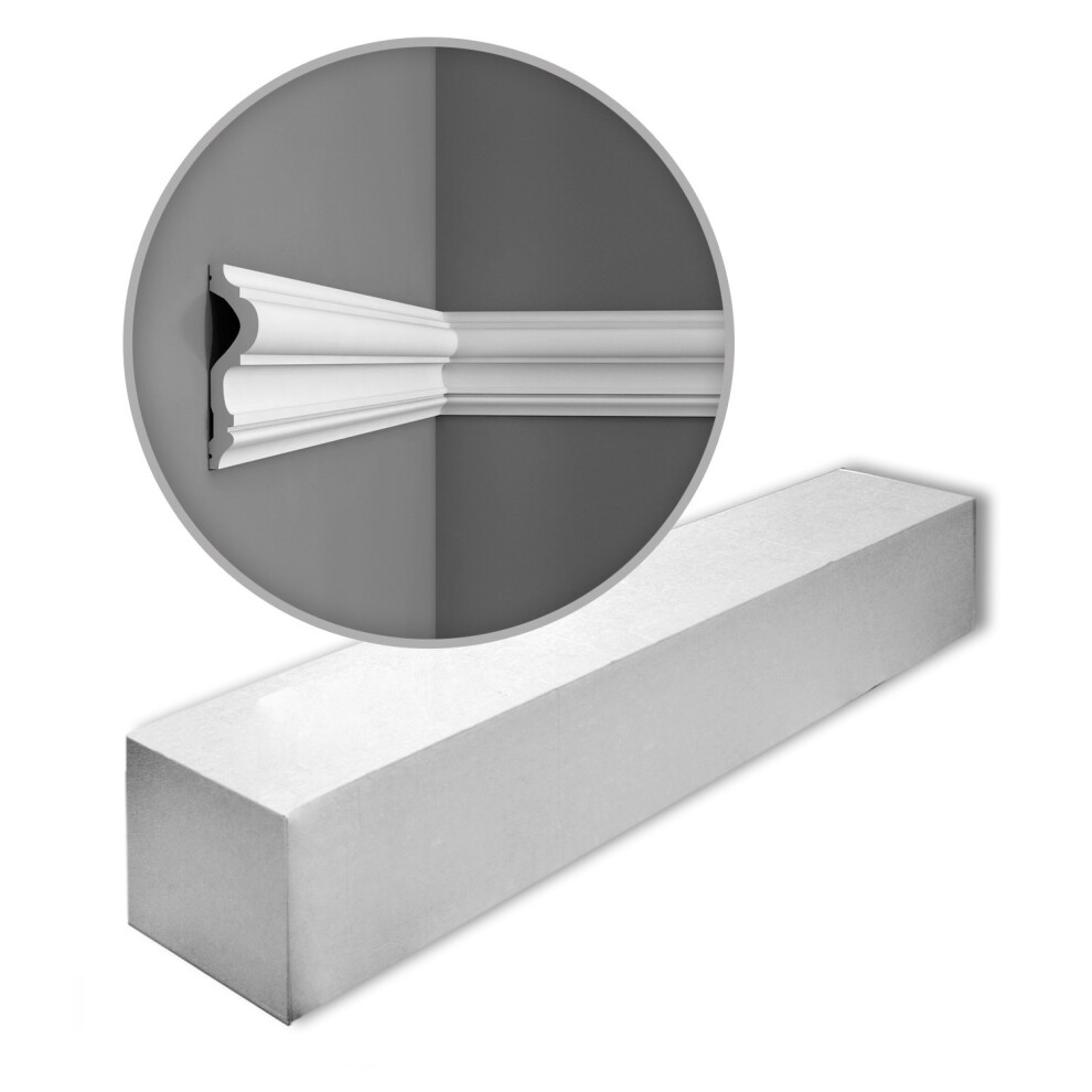 Orac Decor P8050 Luxxus 1 Box 16 Pieces Cornices Mouldings | 32 M 4250691724853