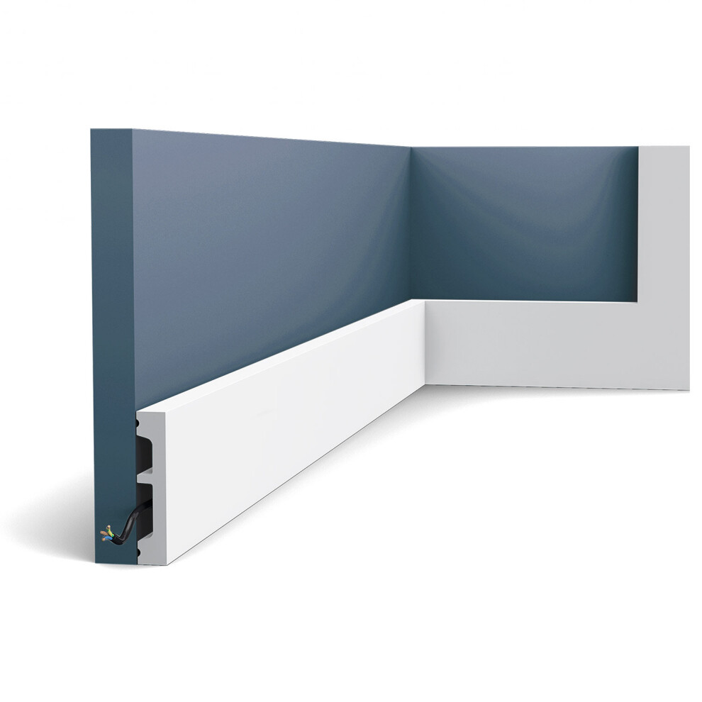 Orac Decor Sx157f Axxent Square Skirting Flexible Baseboard Moulding 2 M 5414433013462