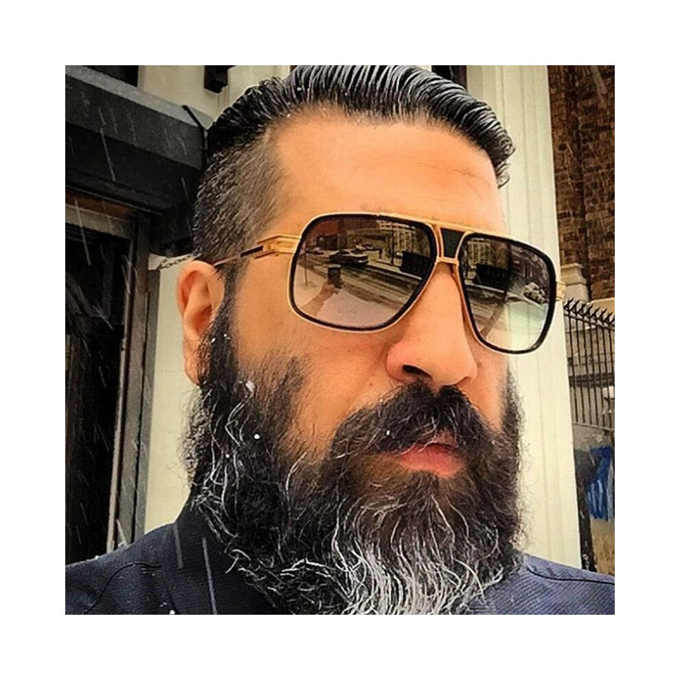 Sunglasses Men Luxury Brand Driving Sun Glasses For Men Sunglasses HD Pilot Square Original Grandmaster Shades Oculos