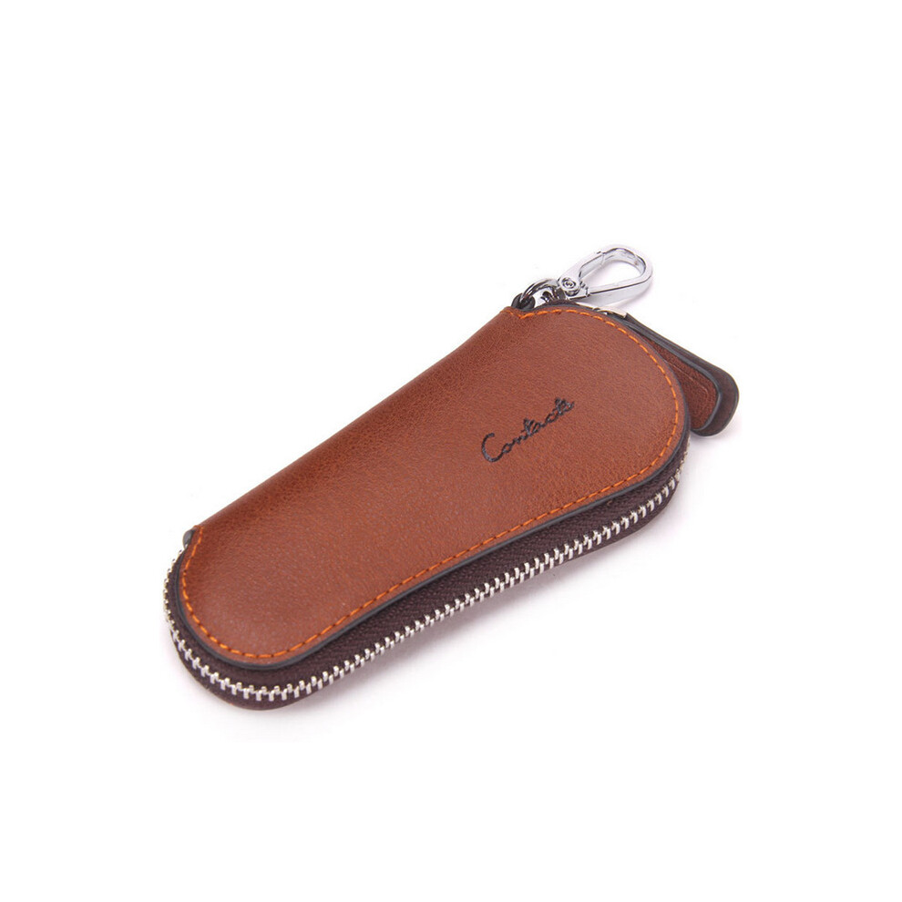 Car Key Holder Cover Leather Keychain Bag Men Wallet For Key Chains Genuine Leather Housekeeper Men Organizer Key Case Black 8488141443214
