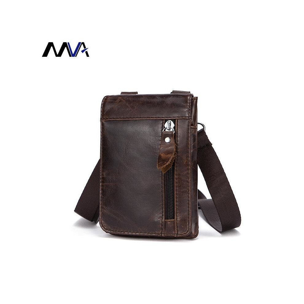 MVA Vintage Genuine Leather Waist Packs Belt Bag Phone Pouch Bags Travel Waist Pack Men Waist Bag Pouch-image-OPC-P52Q8RN-NEW