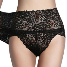 BONJEAN sexy lace panty for women seamless briefs high waisted female transparent sheer lace underpants lingerie sexy 2017