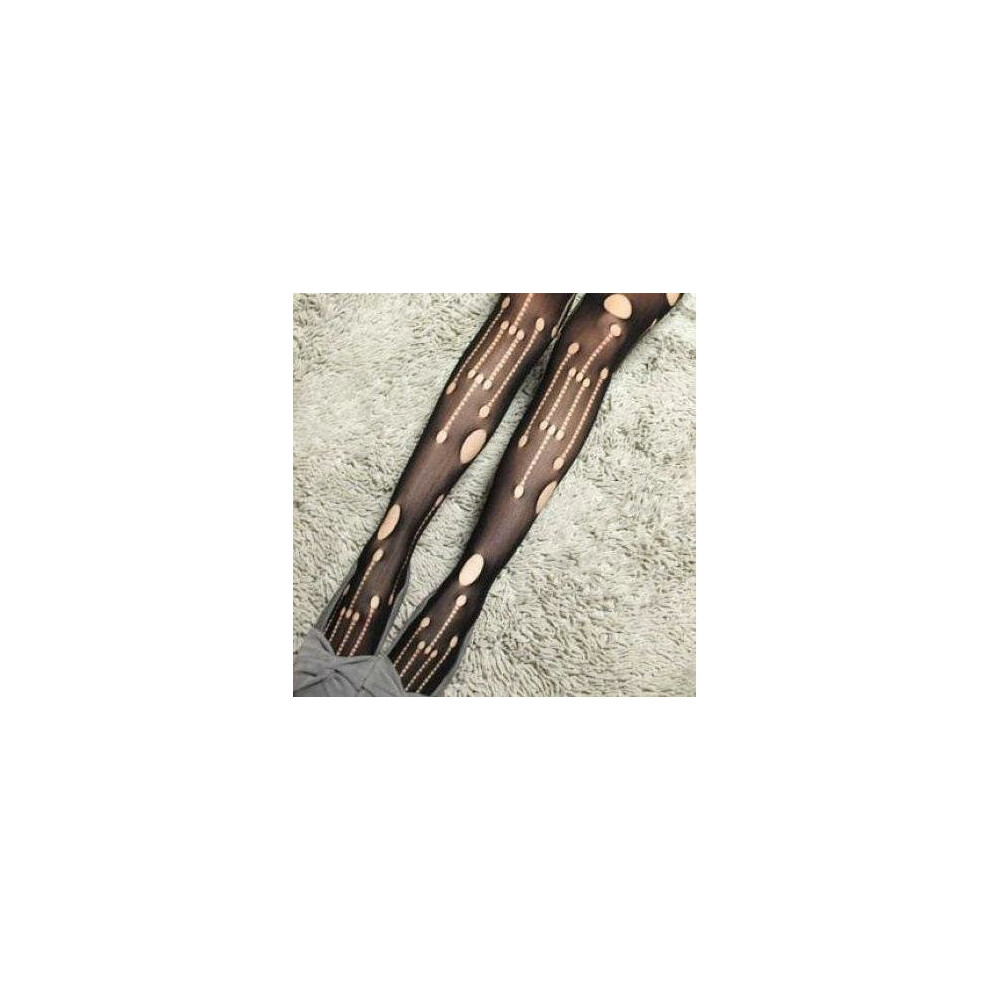 Black Hot Fashion Women Sexy Fishnet Pattern Jacquard Calcetines Leg Warmers Stockings Pantyhose Tights 1Pcs Dww13