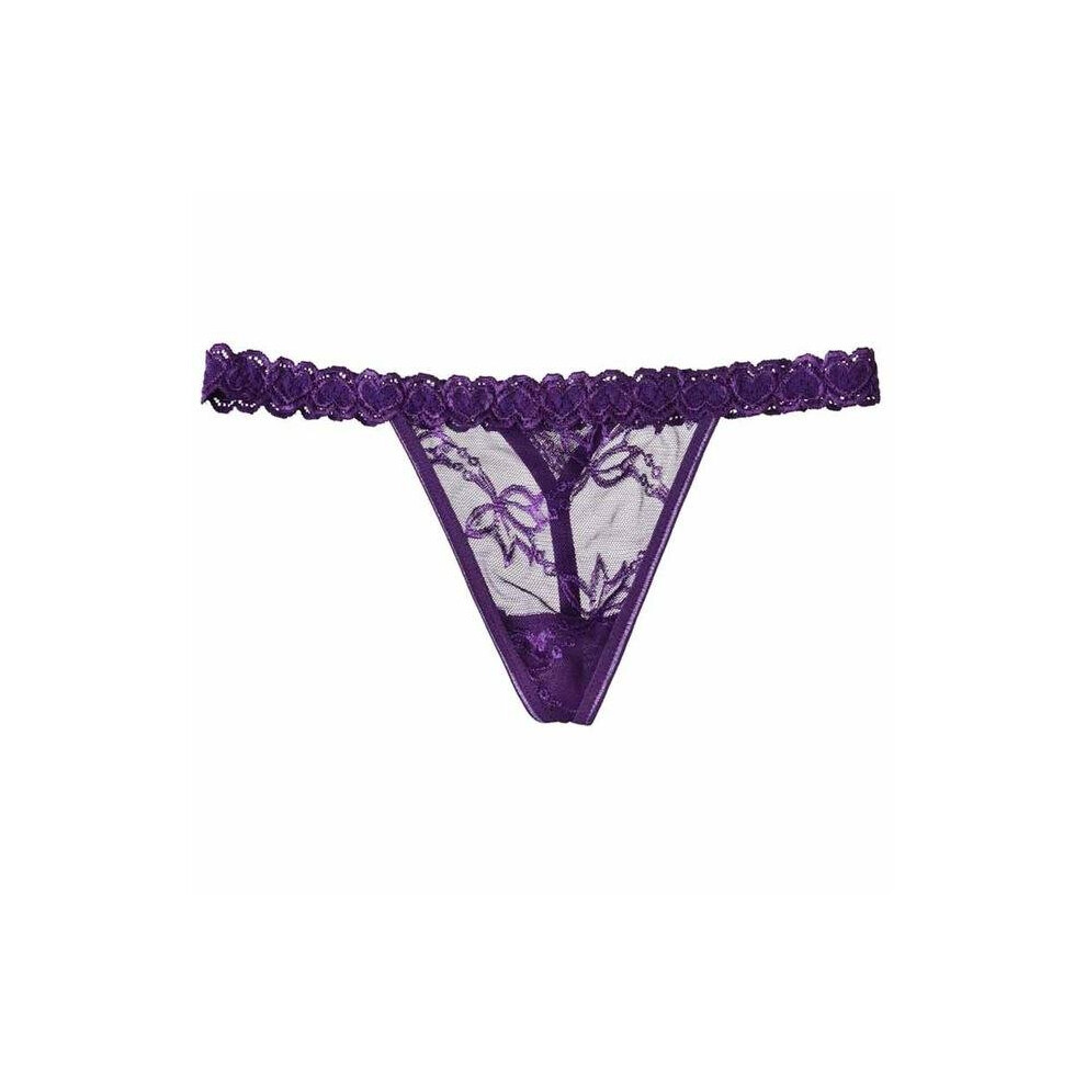 Womens Sexy Lace Briefs Panties, Floral Transparent Low Waist