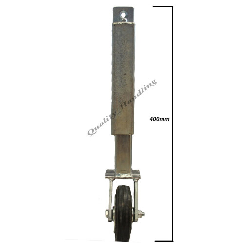 Parnells Gate castor wheel, spring loaded, heavy duty - Load capacity: 70kg 1