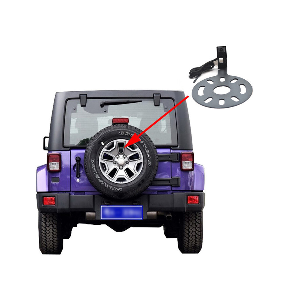 Rear View Reverse Backup Camera + Oem Radio Video Harness For Jeep Wrangler (2007-2018) 8414745561931
