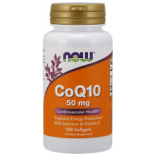 NOW Foods, CoQ10 Med Selen och Vitamin E, 100 Softgels