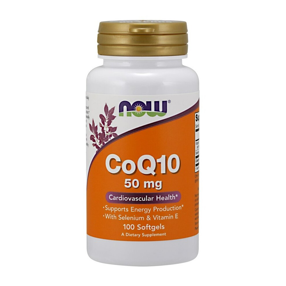 NOW Foods  CoQ10 with Selenium & Vitamin E, 50mg, 100 softgels