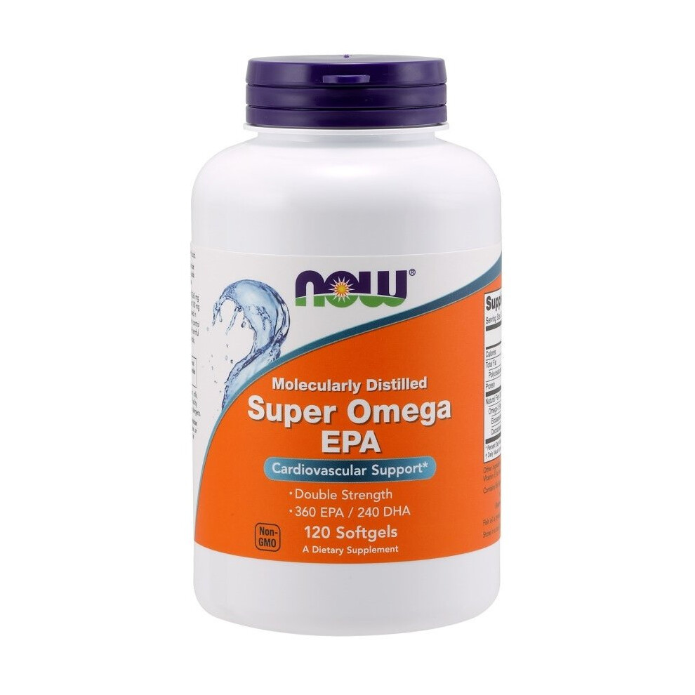 Now Foods Super Omega Epa Molecularly Distilled, 120 Softgels