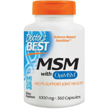 Doctor's Best, MSM z OptiMSM, 1 000 mg, 360 Kapsułek