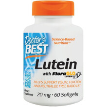 Doctor's Best, Luteiini, 20 mg, 60 Pehmeä Pehmolevy